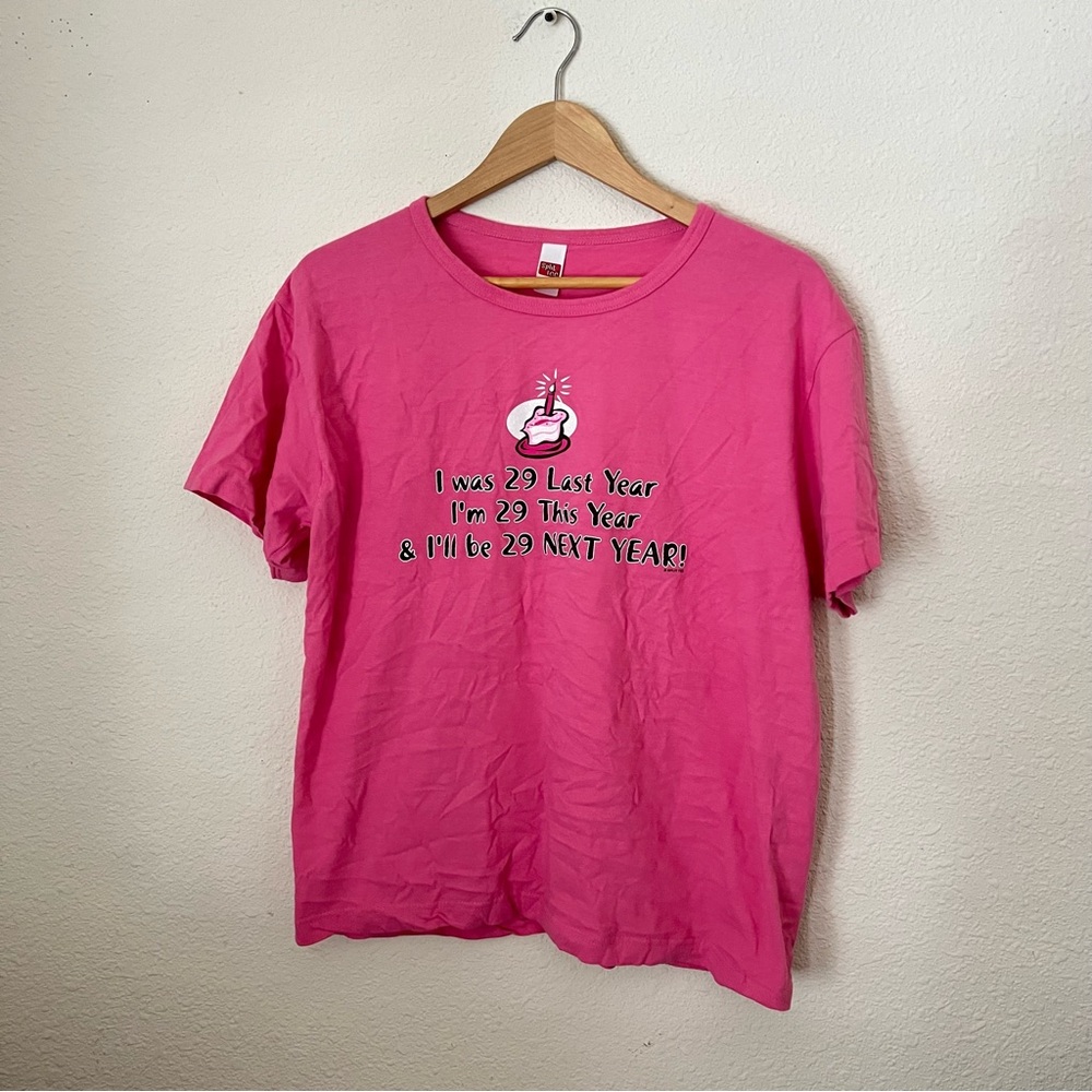 Split Pink Humorous Graphic Tee